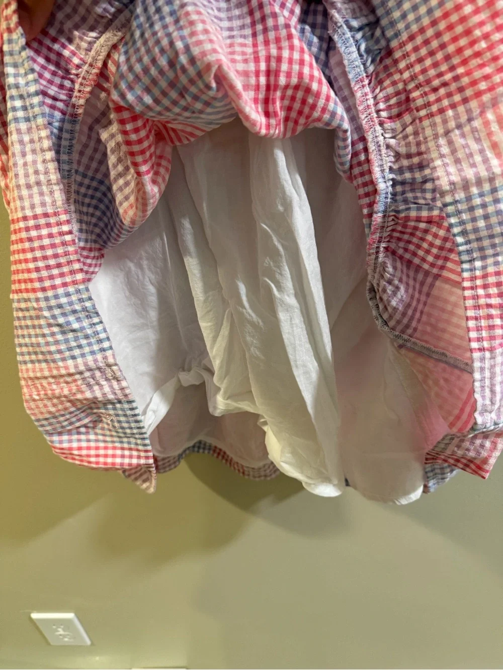 Vineyard Vines Pink & Blue Gingham Sleeveless Sundress